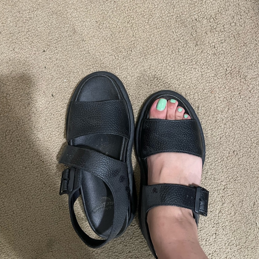 Black sandals Dr.Marten size 6